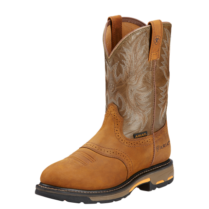 WORKHOG PULL-ON WORK BOOT - 200-Brown | Ariat 10001188