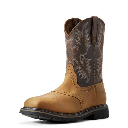 SIERRA WIDE SQUARE STEEL TOE BOOT - 200-Brown | Ariat 10010134