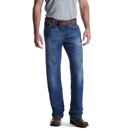 FR M4 LOW RISE RIDGELINE BOOT CUT JEAN - 400-Blue | Ariat 10018365
