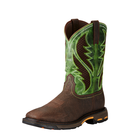 WORKHOG WIDE SQUARE TOE WORK BOOT - 200-Brown | Ariat 10020083