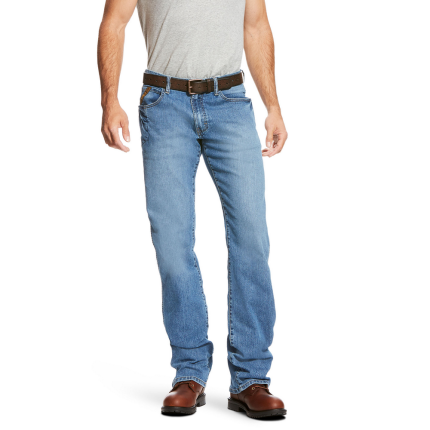 REBAR M4 DURASTRETCH BASIC BOOT WORK JEAN - 400-Blue | Ariat 10021854