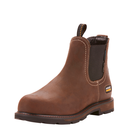 GROUNDBREAKER CHELSEA H2O STEEL TOE BOOT - 200-Brown | Ariat 10024983