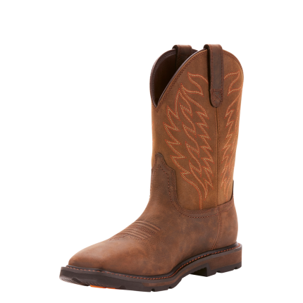 GROUNDBREAKER H2O WORK BOOT - 200-Brown | Ariat 10024984