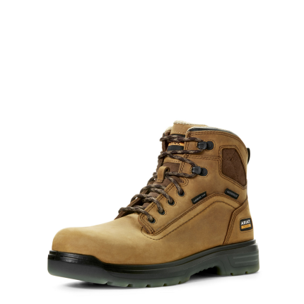 TURBO 6-INCH H2O CARBON TOE WORK BOOT - 200-Brown | Ariat 10027335