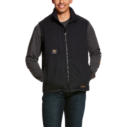 REBAR DURACANVAS INSULATED VEST - 001-Black | Ariat 10027867