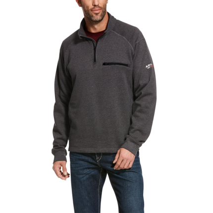 REV 1/4 ZIP FR TOP - 010-Charcoal | Ariat 10027924