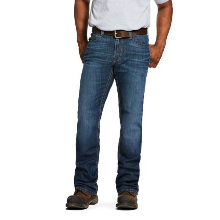 FR M4 STRETCH DURALIGHT JETT BOOT JEAN - 400-Blue | Ariat 10030266
