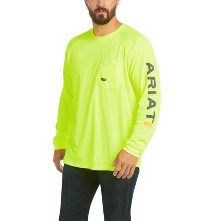 REBAR HEAT FIGHTER LONG-SLEEVE T-SHIRT - 300-Green | Ariat 10031031