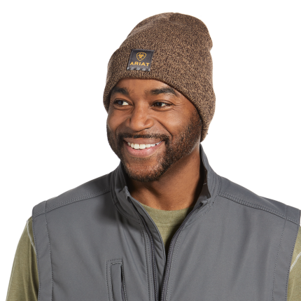 REBAR WATCH CAP DARK BROWN - 200-Brown | Ariat 10032966