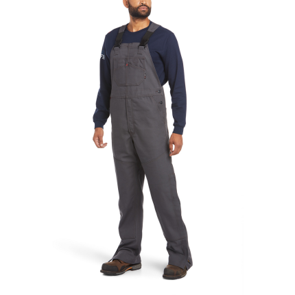 FR CANVAS UNLINED BIB OVERALL - 020-Gray | Ariat 10034650