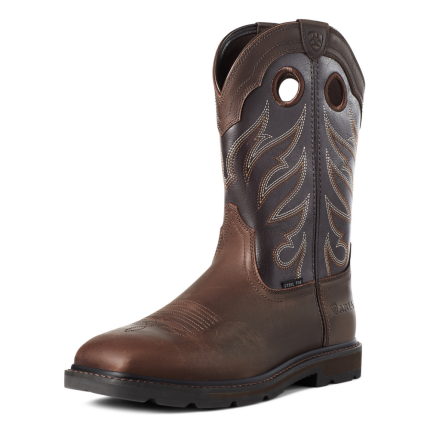 GROUNDWORK WIDE SQUARE STEEL TOE BOOT - 200-Brown | Ariat 10034717