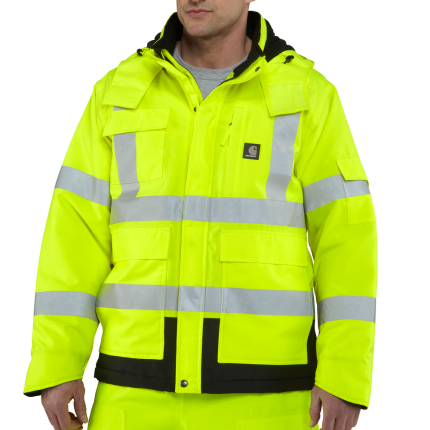 HI-VIS SHERWOOD JACKET - 323-Brite Lime | Carhartt 100787
