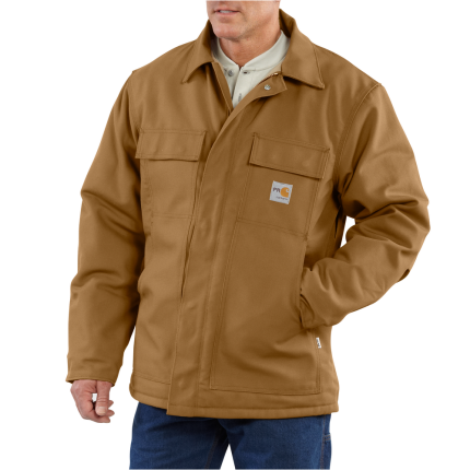 FR DUCK TRADITIONAL COAT - 211-Carhartt Brown | Carhartt 101618