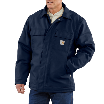 FR DUCK TRADITIONAL COAT - 410-Dark Navy | Carhartt 101618