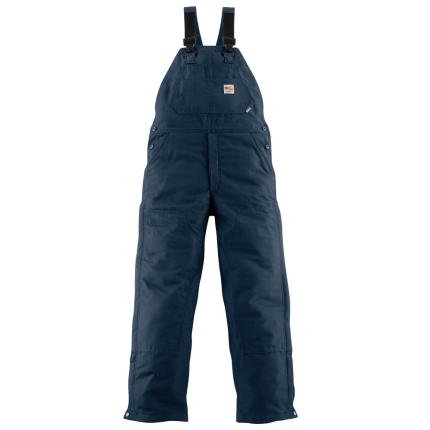 FR DUCK BIB LINED OVERALL - 410-Dark Navy | Carhartt 101626