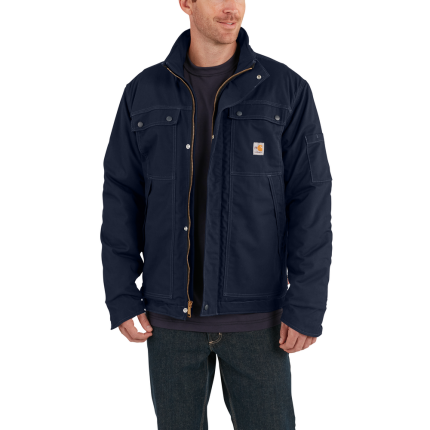 FR FULL SWING QUICK DUCK COAT - 410-Dark Navy | Carhartt 102182