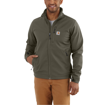 Rain Defender Relaxed Fit Heavyweight Softshell Jacket - MOS-Moss | Carhartt 102199