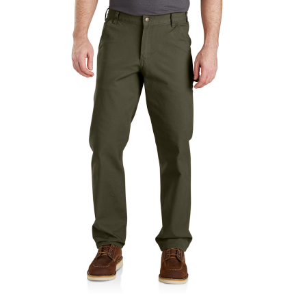 Rugged Flex Relaxed Fit Duck Utility Work Pant - 316-Moss | Carhartt 103279