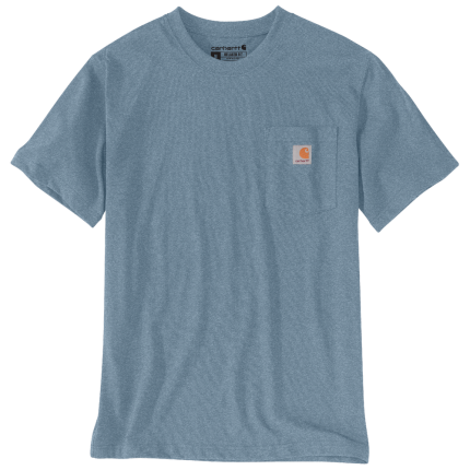 Relaxed Fit Heavyweight Short-Sleeve Pocket T-Shirt - HH5-Thundercloud Heather | Carhartt 103296