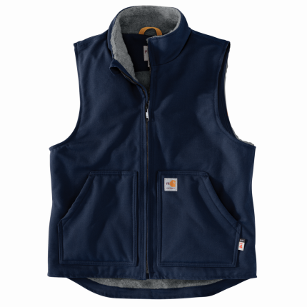 FR DUCK SHERPA LINED VEST - DNY-Dark Navy | Carhartt 104981