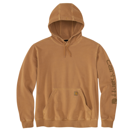 Relaxed Fit Midweight Garment Dyed French Terry Graphic Sweatshirt - BRN-Carhartt Brown | Carhartt 106253