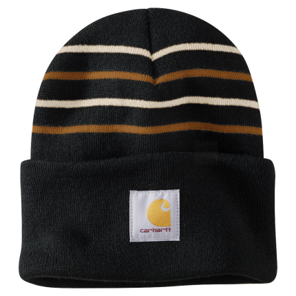 Knit Stripe Beanie - BLK-Black | Carhartt 106338