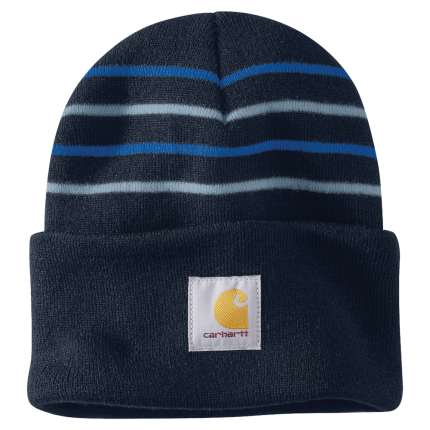 Knit Stripe Beanie - NVY-Navy | Carhartt 106338