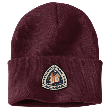 Knit Cuffed Acadia National Park Patch Beanie - PRT-Port | Carhartt 106351