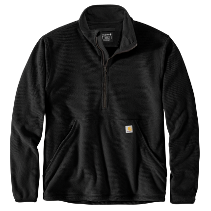 Half-Zip Relaxed Fit Fleece Pullover - N04-Black | Carhartt 106417