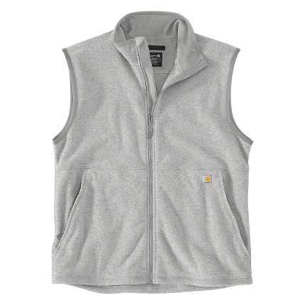 Full-Zip Relaxed Fit Fleece Vest - HGY-Heather Grey | Carhartt 106418