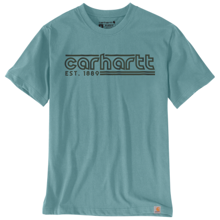 Relaxed Fit Lightweight Short-Sleeve Logo Graphic T-Shirt - HL0-Summer Blue | Carhartt 106538