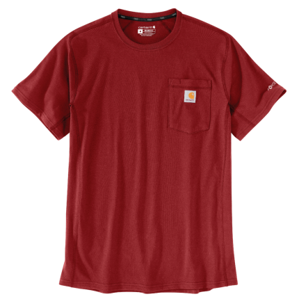 Force Relaxed Fit Midweight Short-Sleeve Pocket T-Shirt - R99-Crabapple | Carhartt 106652