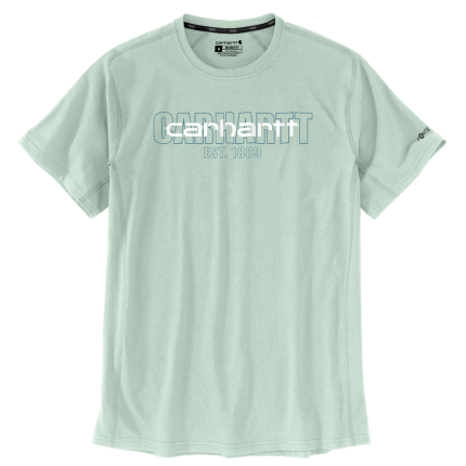 Force Relaxed Fit Midweight Short-Sleeve Logo Graphic T-Shirt - GH4-Big Sky | Carhartt 106653