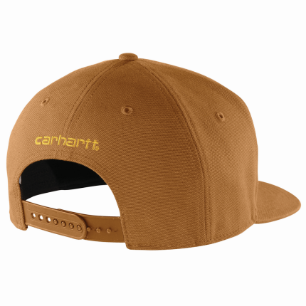 Firm Duck Flat Brim Cap - 211-Carhartt Brown | Carhartt 106665