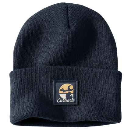 Knit Michigan Patch Beanie - NVY-Navy | Carhartt 106731