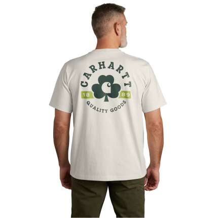 Relaxed Fit Heavyweight Short-Sleeve Pocket Shamrock Graphic T-Shirt - W03-Malt | Carhartt 106750