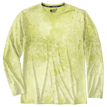 Force Sun Defender Lightweight Long-Sleeve Print T-Shirt - Y58-Citrus Watercolor Camo | Carhartt 106779
