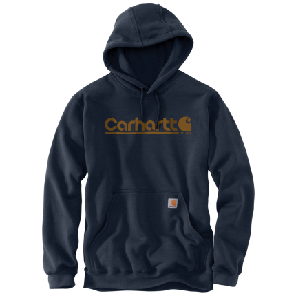Rain Defender®Loose Fit Midweight Logo Graphic Sweatshirt - 472-New Navy | Carhartt 106793