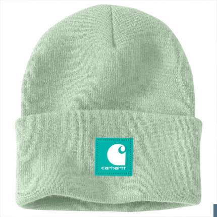 Knit Rubber Patch Beanie - GH4-Big Sky | Carhartt 106920