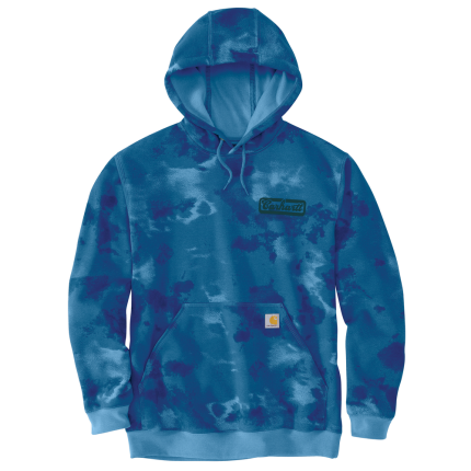 Loose Fit Midweight Watercolor Camo Graphic Sweatshirt - HP8-Horizon Blue-Greenstone Cloud Camo | Carhartt 107206