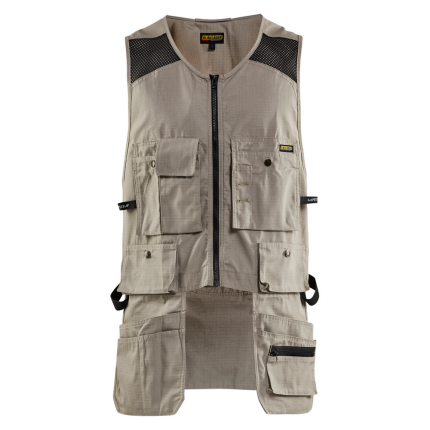 RIP STOP KANGAROO MESH VEST - 2700-Stone | Blaklader 31151330