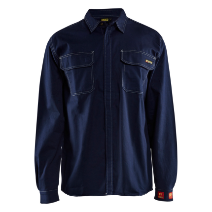 FR BUTTON UP SHIRT - 8900-Navy Blue | Blaklader 32761551