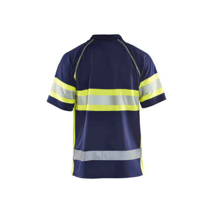 Visibility Polo - 8933-Navy Blue/Yellow Hi-Viz | Blaklader 34681051