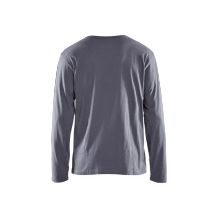 Long Sleeve Branded T-Shirt - 9400-Grey | Blaklader 35571042