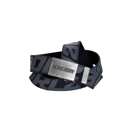 STRETCH WEB BELT WITH PRINT - 9900-Black | Blaklader 40330000