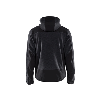 Knitted Fleece Jacket - 9799-Dark Grey/Black | Blaklader 47402536
