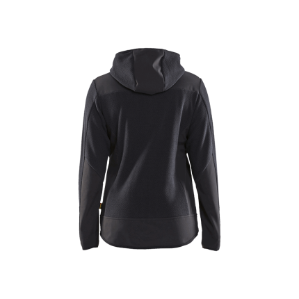 Women'S Knitted Fleece Jacket - 9799-Dark Grey/Black | Blaklader 47412536