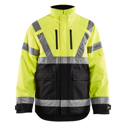 HI-VIS WINTER JACKET - 3399-Yellow Black | Blaklader 49271977