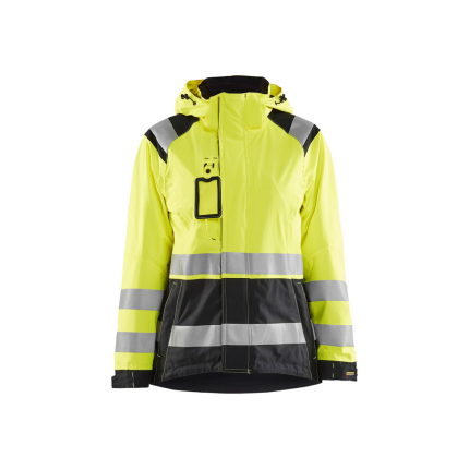 HI-VIS SHELL JACKET - 3399-Yellow Black | Blaklader 49681987