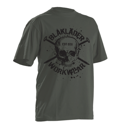 SKULL T-SHIRT - 4600-Antique Moss | Blaklader 90241042